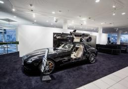 Retail Lighting for Mercedes Benz AMG Showroom