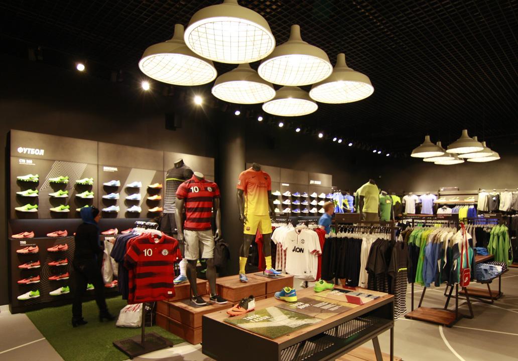 Nike store lighting