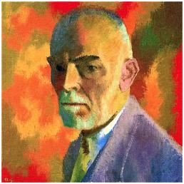 Новое освещение декоративных росписей и фресок Аугусто Джиакометти (Augusto Giacometti) в здании бывшего полицейского управления «Amsthaus1» в Цюрихе.