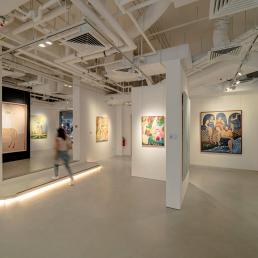 Освещение залов художественной галереи ART WORKS GALLERY в жилом квартале Сингапура «Голландская деревня» („Holland Village”)