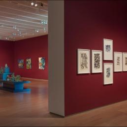 Освещение экспонатов выставки «Comics Dimensions»  в Музее Kunstsilo Museum (Кристиананд, Норвегия). 