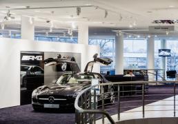 Освещение автосалона Mercedes Benz AMG