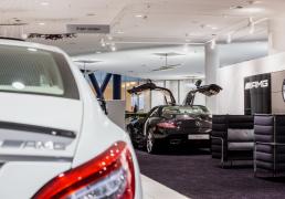 Освещение автосалона Mercedes Benz AMG