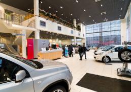 Проект освещения автосалона Nissan