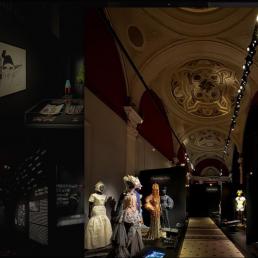 Освещение экспозиции ретроспективной выставки головных уборов британского модельера Стивена Джонса в музее мод «Пале Гальера» Palais Galliera (Париж). 