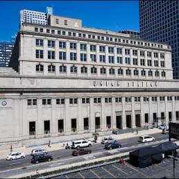 Освещение реконструированного главного зала Чикагского ж.д. вокзала (Chicago Union Station Great Hall). Chicago Union Station